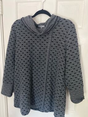 Habitat sweater grey and black hood for excercise cowelneck